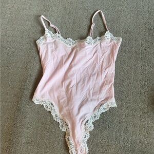 Skims x Lana del ray light pink lace body suit NWT